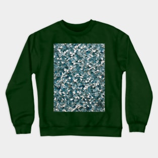 Green and white mosaic Crewneck Sweatshirt